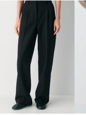 Wilfred Black Effortless Wide-Leg High-Rise Trousers